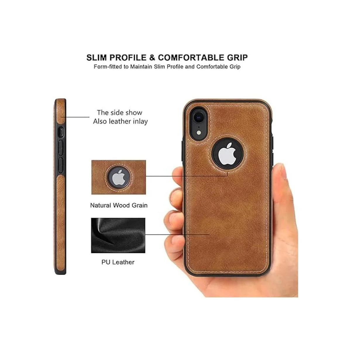 DOGODON Diseño compatible con iPhone XR funda de cuero de_4