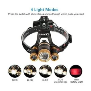 COSOOS 2 faros delanteros LED recargables 2500 lúmenes_3
