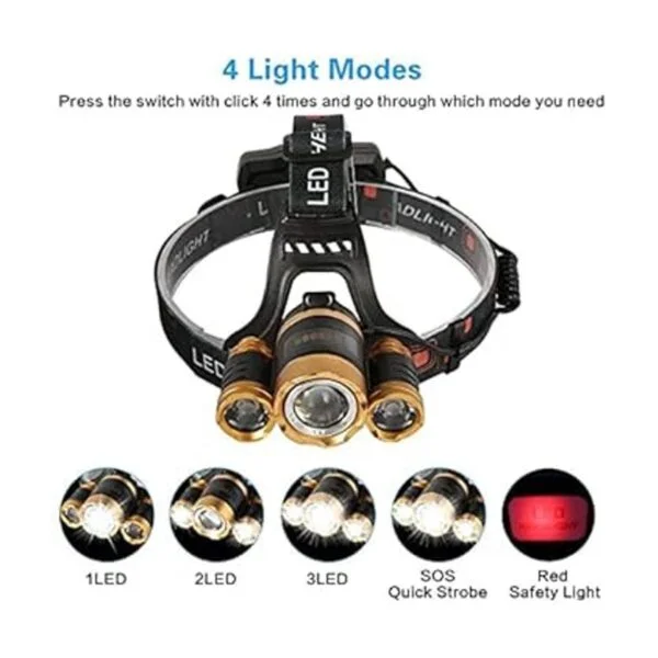 COSOOS 2 faros delanteros LED recargables 2500 lúmenes_3