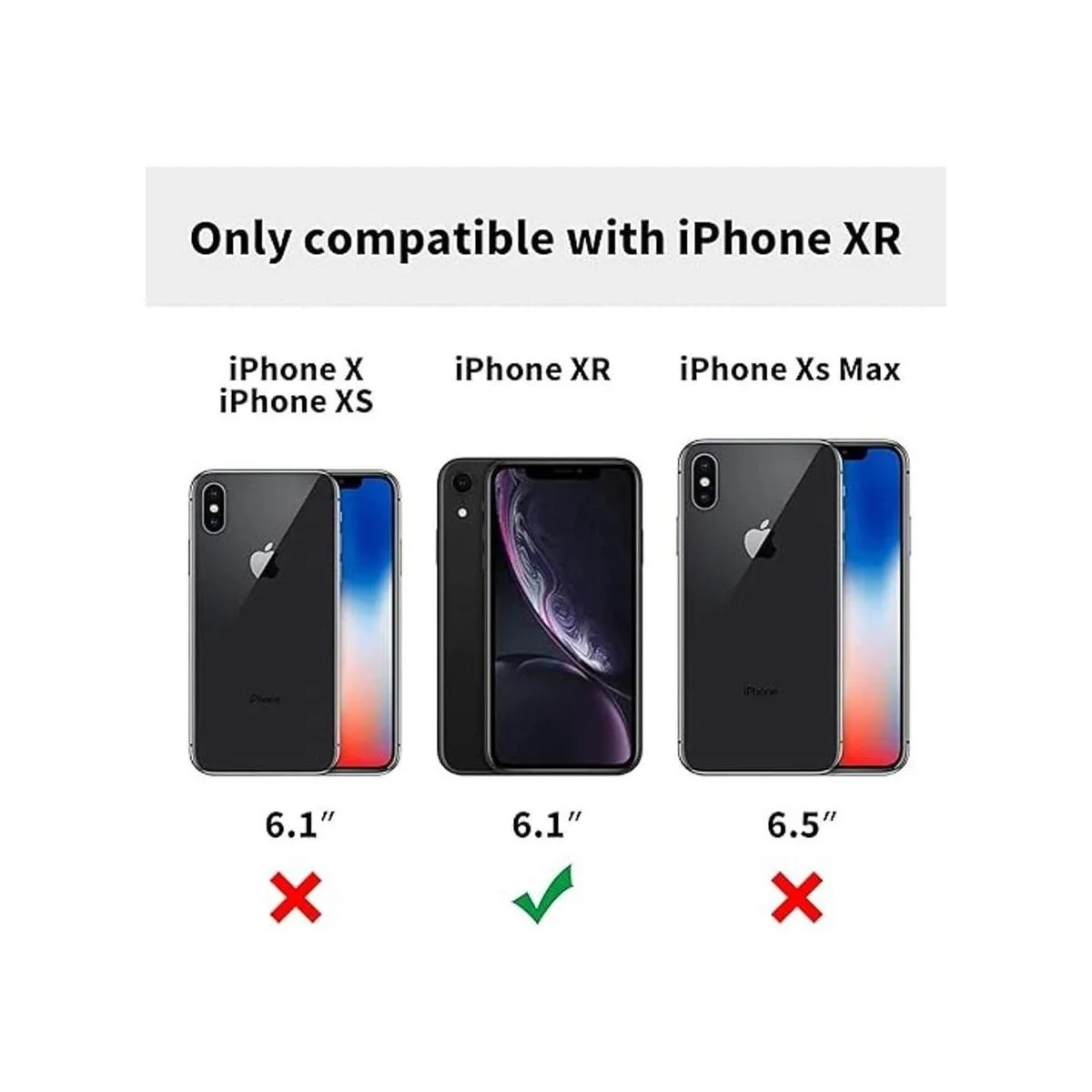 DOGODON Diseño compatible con iPhone XR funda de cuero de_2