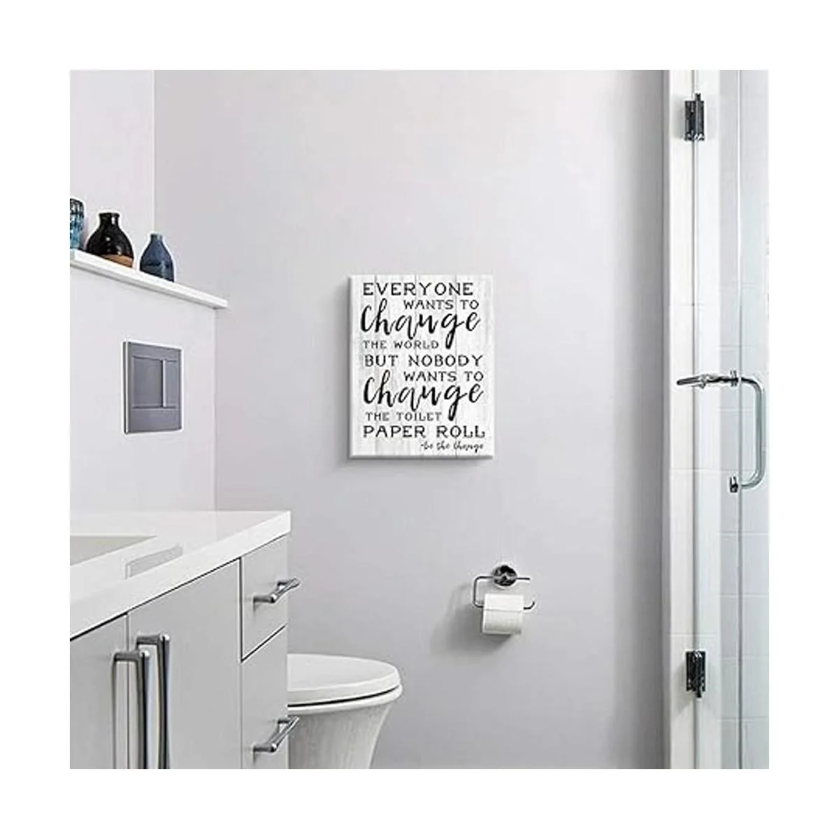 Kas Home Decoración de pared para baño diseño de reglas_4