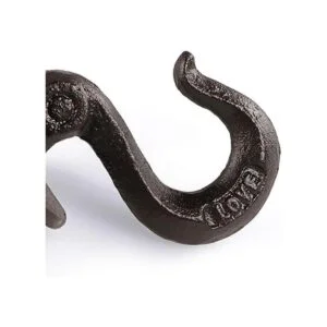 Sanbege Ganchos de hierro fundido rústicos ganchos de_4