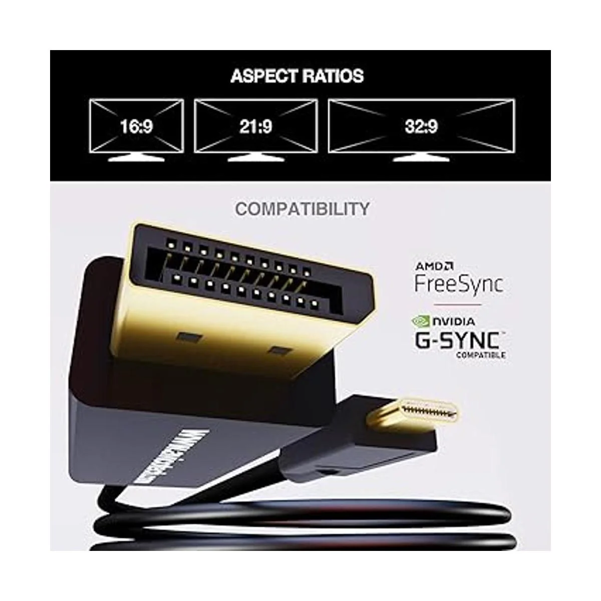 Adaptador USB C a DisplayPort 1.2 4K 60Hz HDR 2K_4