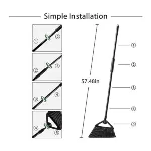 Eyliden Escoba comercial para exteriores resistente con_4