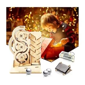 Rompecabezas de madera solar 3D con diseño de mármol para_5