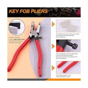 Rustark Kit de accesorios para llavero de 4 colores con_4