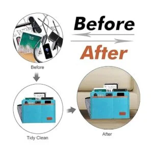 WantuSee Organizador de mesita de noche organizador de_2