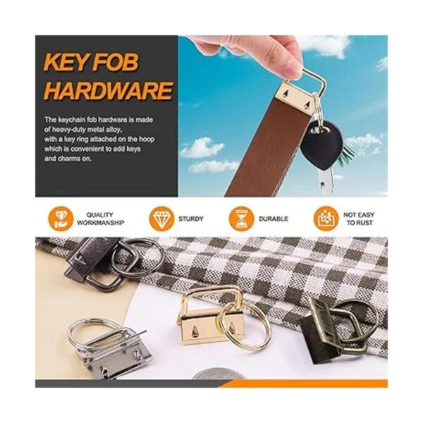 Rustark Kit de accesorios para llavero de 4 colores con_3