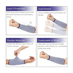 5 pares de mangas de protección para antebrazo resistente_3