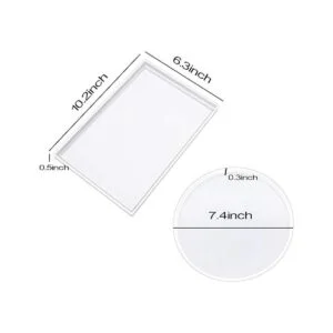 Paquete de 2 moldes de resina grandes moldes de bandeja_5