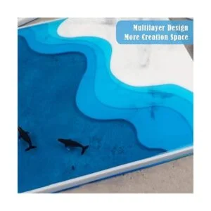 Ocean Molde de resina con forma de posavasos para_4