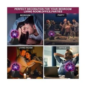 Gresus Lámpara mágica de bola de plasma de 5 pulgadas_5