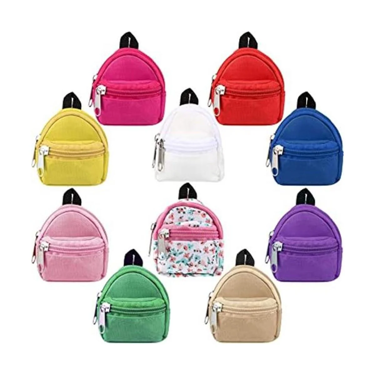 10 piezas de mochilas para muñecas bolsas de muñeca mini_1
