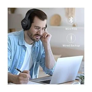 KVIDIO Auriculares Bluetooth sobre la oreja 55 horas de_4