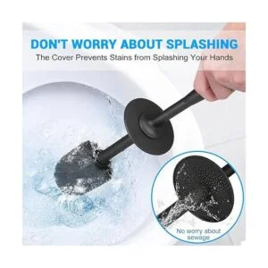 Paquete de 2 cepillos y soporte para inodoro con mango_3