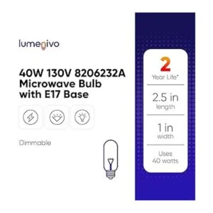 Lumenivo Bombilla de repuesto para microondas 8206232a_6