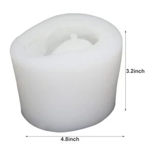 Molde de silicona para maceta de cráneo 3D_2