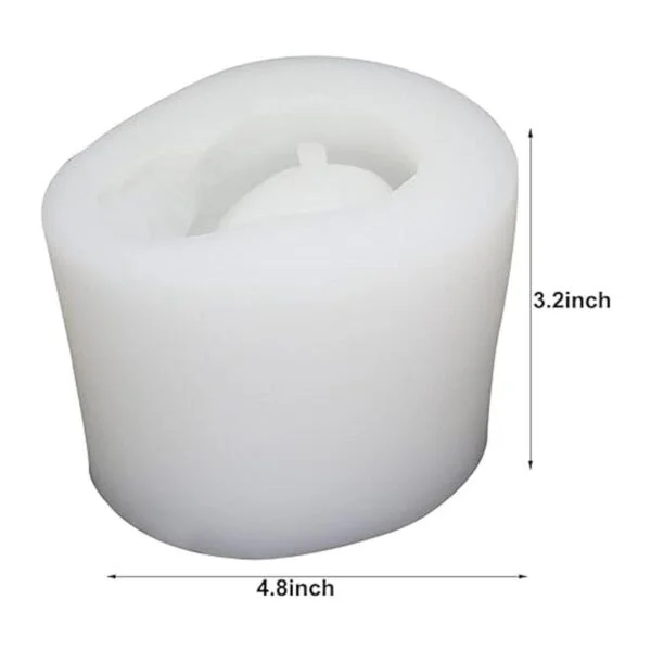 Molde de silicona para maceta de cráneo 3D_2