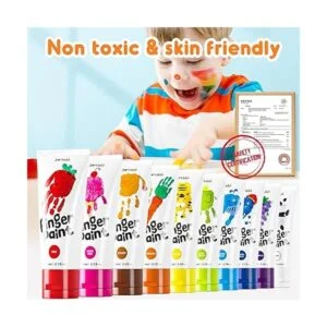 Jar Melo Juego de pinturas seguras para los dedos para_2