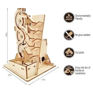 Rompecabezas de madera solar 3D con diseño de mármol para_2
