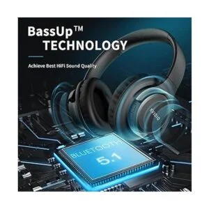KVIDIO Auriculares Bluetooth sobre la oreja 55 horas de_3