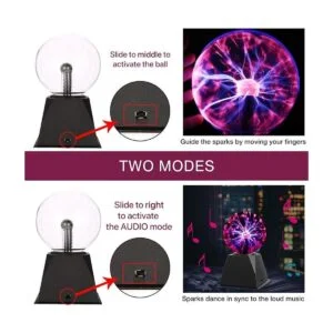 Gresus Lámpara mágica de bola de plasma de 5 pulgadas_3