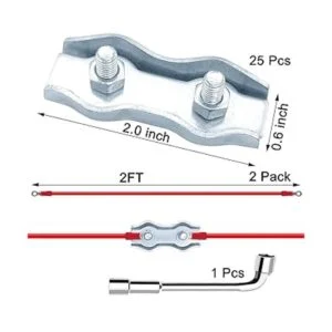 GradenNow Kit de conectores de cuerda de polietileno M5_2