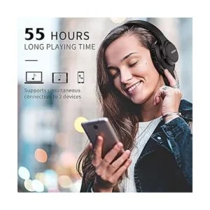 KVIDIO Auriculares Bluetooth sobre la oreja 55 horas de_2
