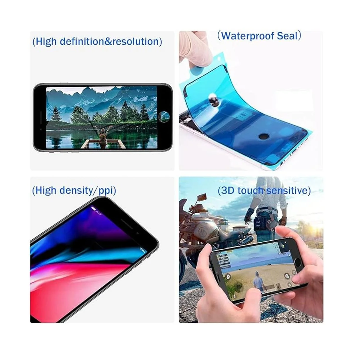 Para iPhone 8SE 2020 Pantalla LCD de repuesto Negro_5