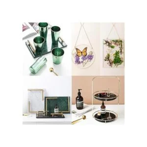 Paquete de 2 moldes de resina grandes moldes de bandeja_2