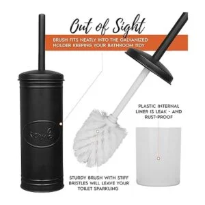 Autumn Alley Juego de escobillas y soporte de baño de_5