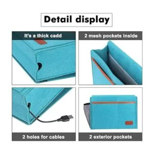 WantuSee Organizador de mesita de noche organizador de_6