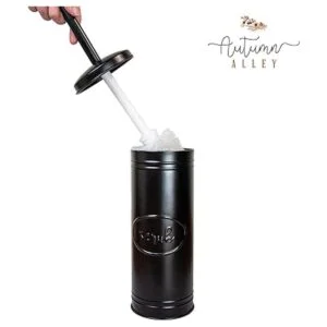 Autumn Alley Juego de escobillas y soporte de baño de_4