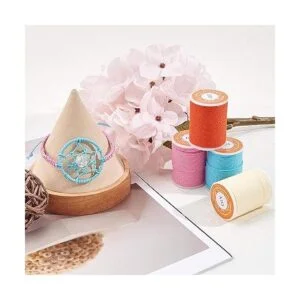 OLYCRAFT Cordón de poliéster encerado de 264 yardas 0.039_7