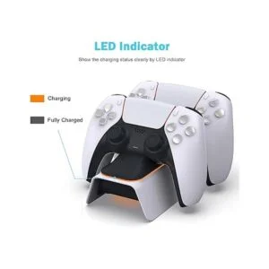 NexiGo Cargador de controlador PS5 con kit de agarre para_3