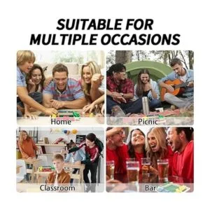 Nicecho Juego de dados Shut The Box juego de dados de 2 a_6