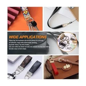 Rustark Kit de accesorios para llavero de 4 colores con_7