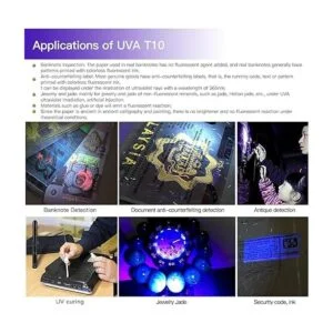 TactEagle Linterna de mano de luz negra de 365 nm_6