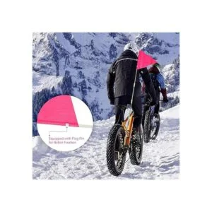 Tatuo 2 banderas de seguridad para bicicleta de 6 pies con_4