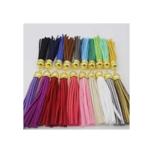 PAMIR TONG Juego de 100 borlas de piel de gamuza sintética_2