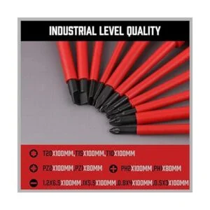 SEDY Juego de destornilladores eléctricos aislados de 1000_4