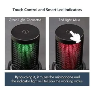 Micrófono USB micrófono CMTECK XM550 para podcast con_4