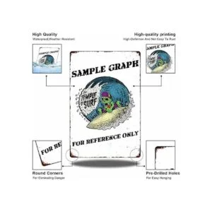 Divertido letrero de metal con cita de baño decoración de_3