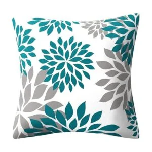 Drmstow Juego de 4 fundas de almohada color azul azulado_3