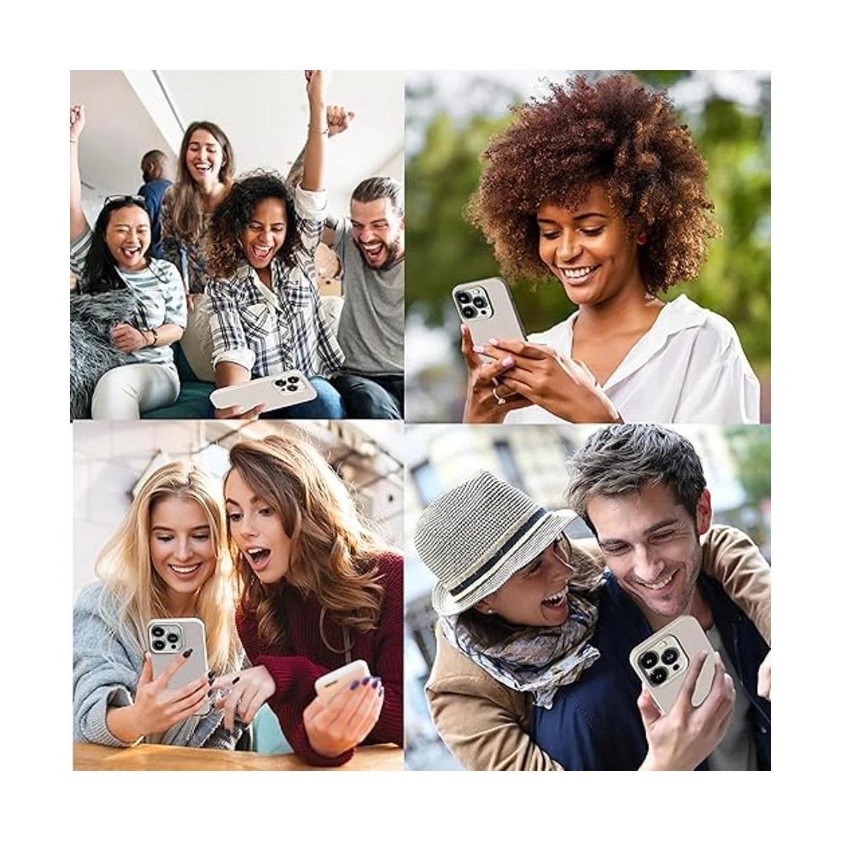 IceSword Funda para iPhone 13 Pro Stone de 6.1 pulgadas_5