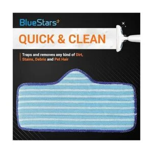 Blue Stars Almohadilla de microfibra para limpiador de_2
