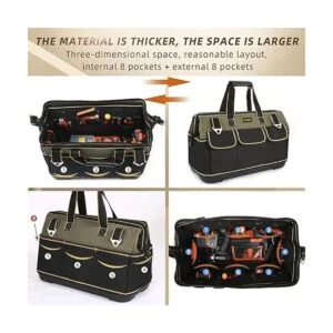 FASTECH Bolsa de herramientas de boca ancha de 15.0 in_4