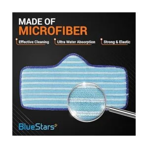 Blue Stars Almohadilla de microfibra para limpiador de_6