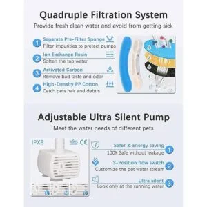 Fuente de agua para gatos dispensador de agua para_4