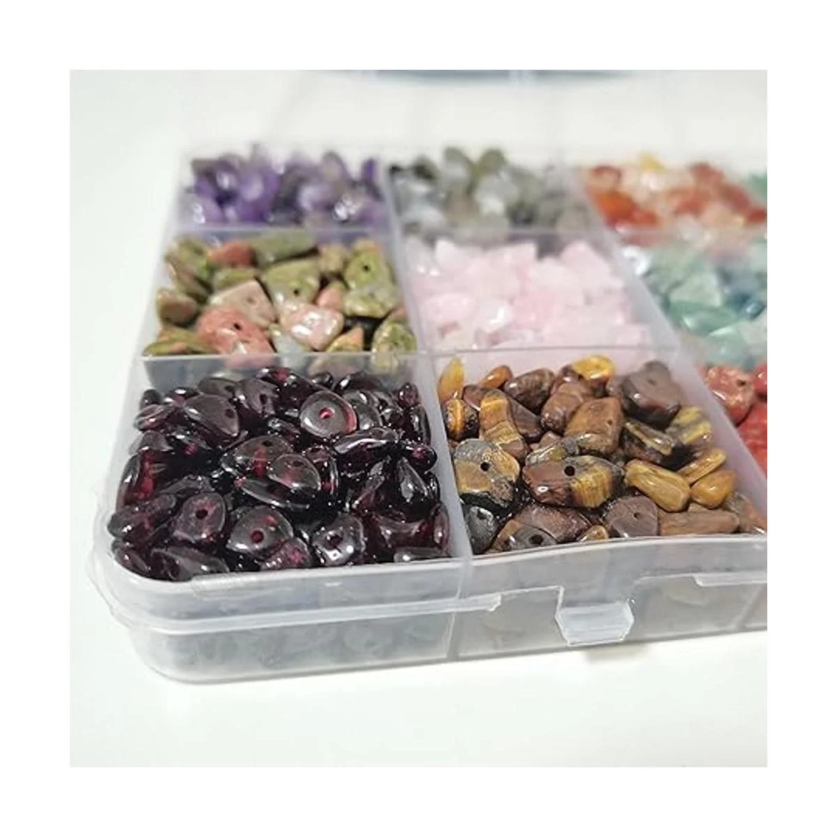 GangGangHao Cuentas de piedra de astillas naturales_3